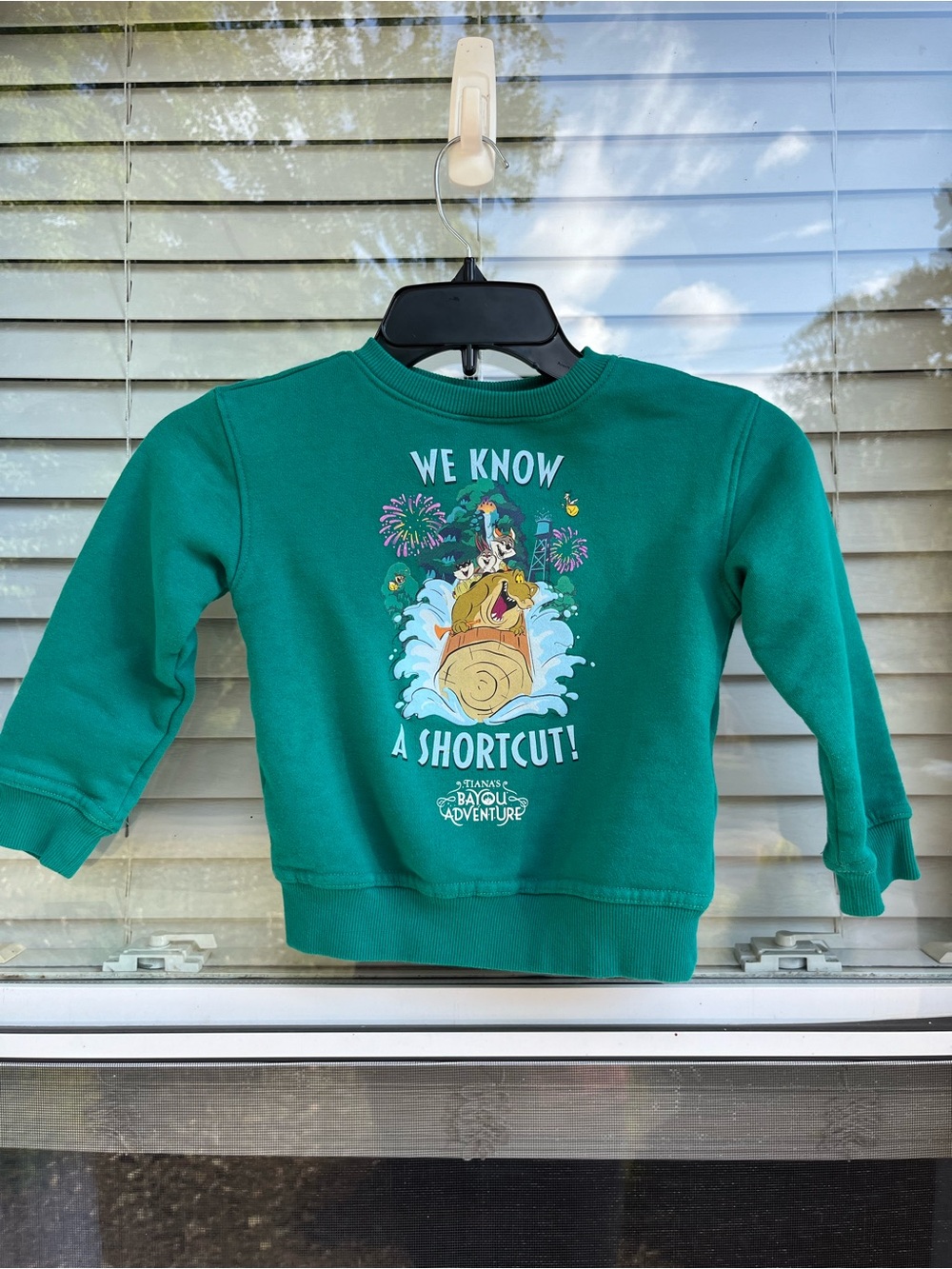 Disney Teal Kids Sweatshirt with Adventure Graphic